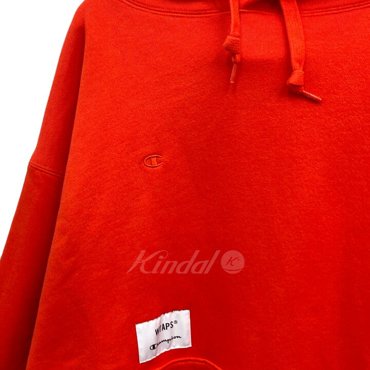 楽天市場】【中古】WTAPS × Champion プルオーバーパーカー オレンジ 