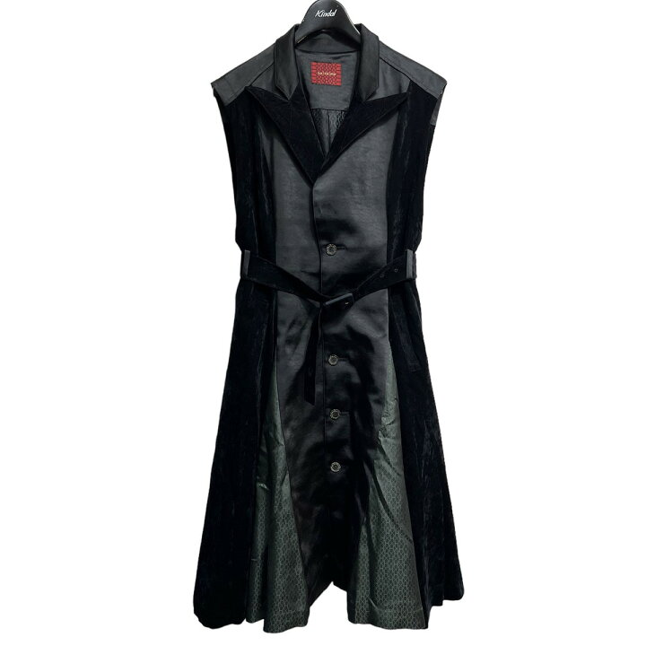 楽天市場】【中古】hazama 揺らめくロングベストドレス ブラック  