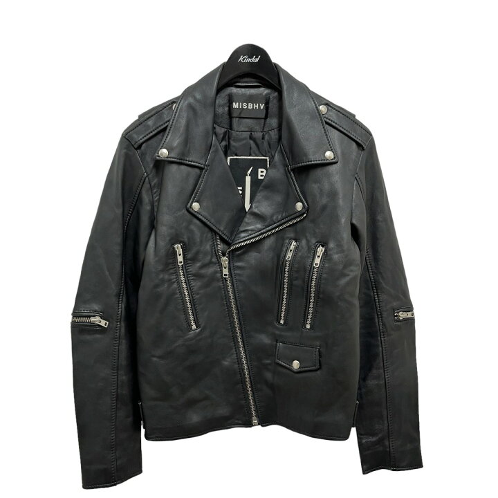 楽天市場】【中古】MISBIHV バックプリントダブルライダースジャケット  