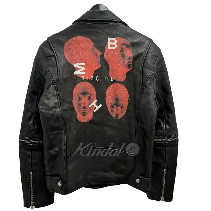 楽天市場】【中古】MISBIHV バックプリントダブルライダースジャケット 