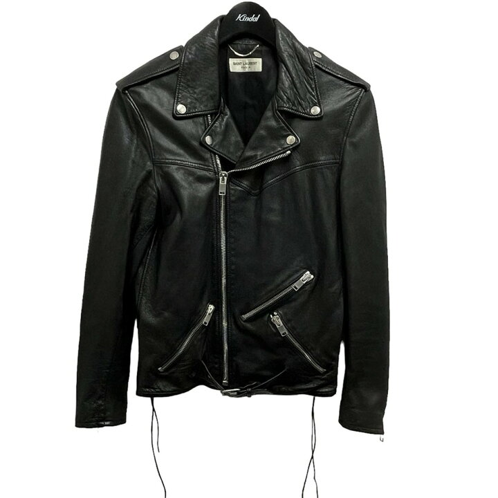 SAINT LAURENT ダブルライダースジャケット 46