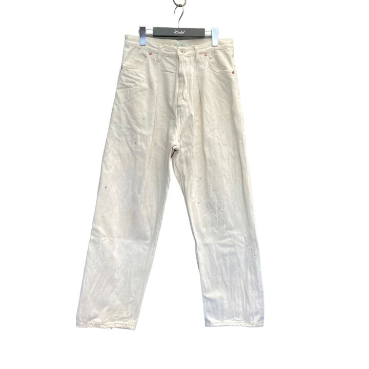 楽天市場】【中古】HERILL ペイントプリントデニムパンツ ホワイト 