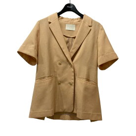 【中古】PUBLIC TOKYO　リネンライク ハーフスリーブシャツジャケット 162353002 ライトオレンジ サイズ：F 【070324】（パブリック トウキョウ）