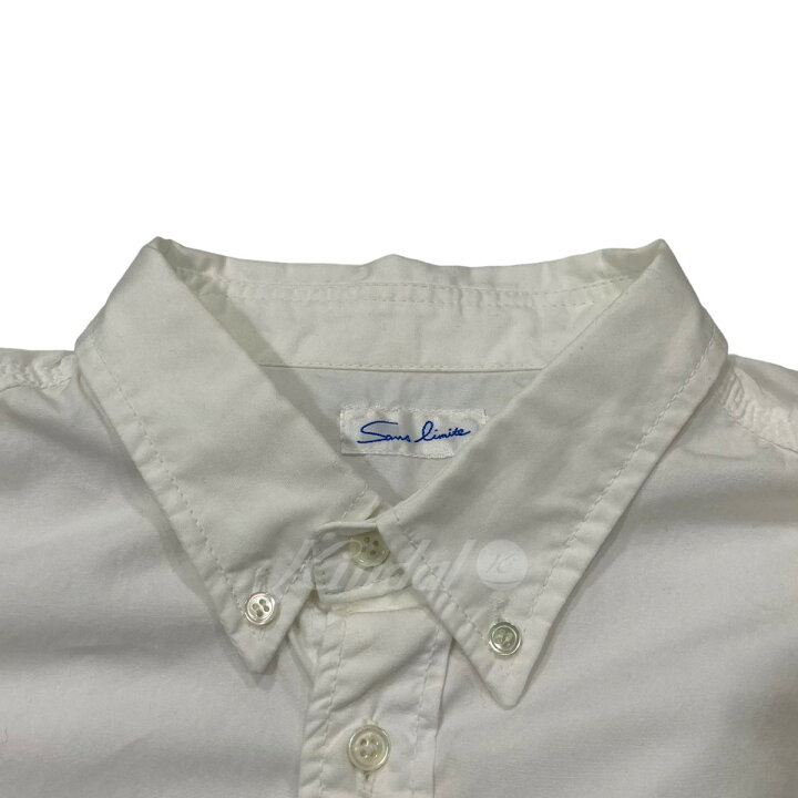 楽天市場】【中古】Sans limite ブロード3本針 ワイドスプレッドシャツ 