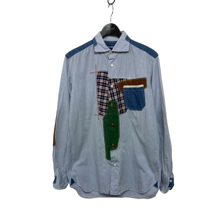 楽天市場】【中古】JUNYA WATANABE MAN パッチワークシャツ サックス 