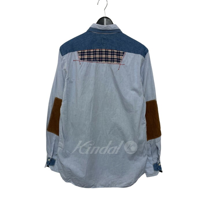楽天市場】【中古】JUNYA WATANABE MAN パッチワークシャツ サックス 