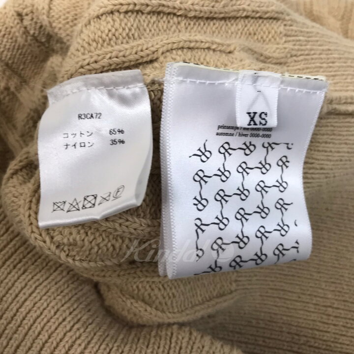 楽天市場】【中古】rokh ケーブルニットカーディガン R3CA72 ベージュ 