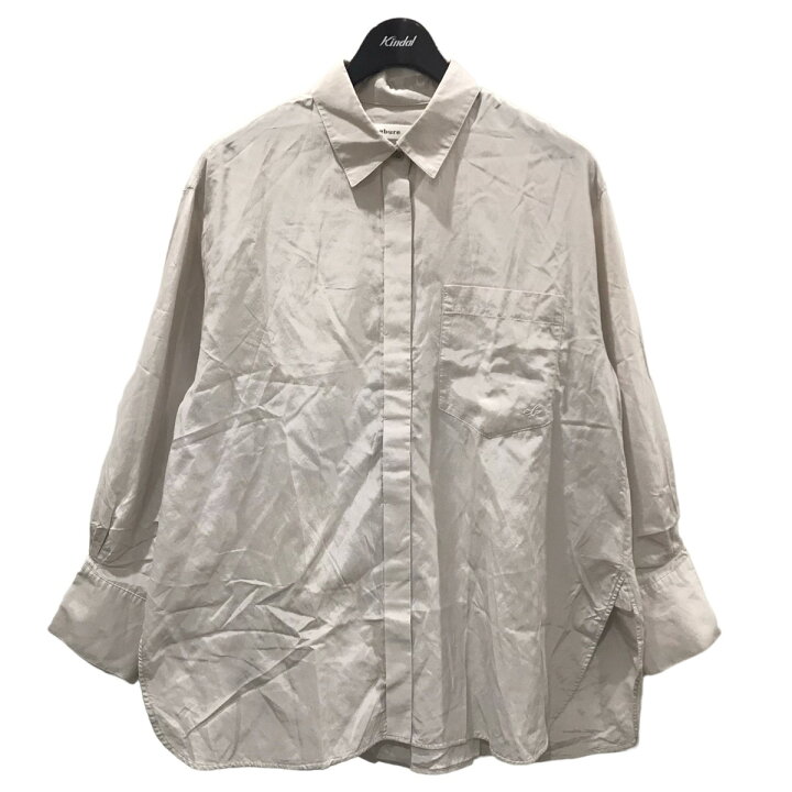 楽天市場】【中古】EBURE シルクコットンシャツ グレー サイズ：36 