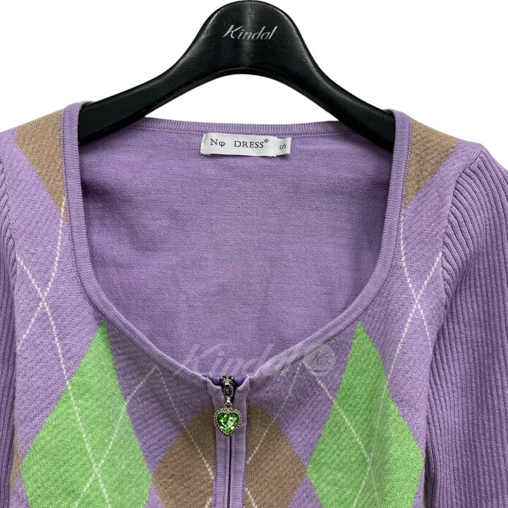 楽天市場】【中古】NO DRESS ニットカーディガン パープル サイズ：S 