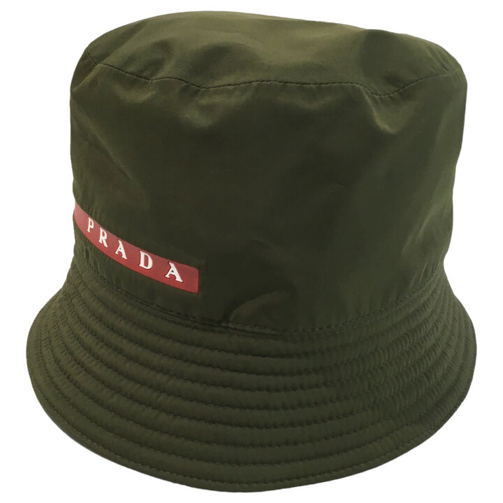 楽天市場】【中古】PRADAテクニカルファブリックバケットハット