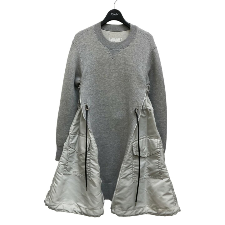 楽天市場】【中古】sacai 19AW Sponge Sweat Dress ワンピース グレー 