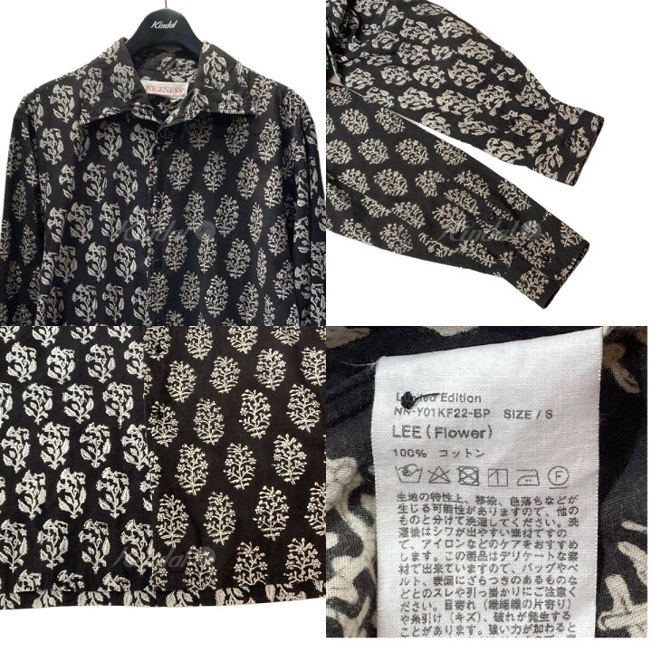 楽天市場】【中古】NICENESS LEE FLOWER BLACK 総柄シャツ NN-Y01KF22 