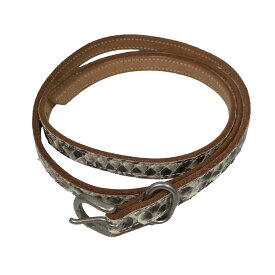 【中古】hender scheme　パイソンテールベルト python tail belt di-rc-tlb ベージュ 【090324】（エンダースキーマ）