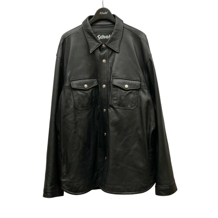 楽天市場】【中古】SCHOTT ｢LAMB LEATHER CPO SHIRT｣ ラムレザーシャツ 