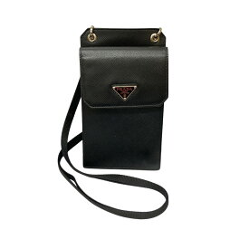 【中古】PRADA　サフィアーノショルダーポーチ 2ZH068 053 F0002 ブラック サイズ：ONE SIZE 【080324】（プラダ）