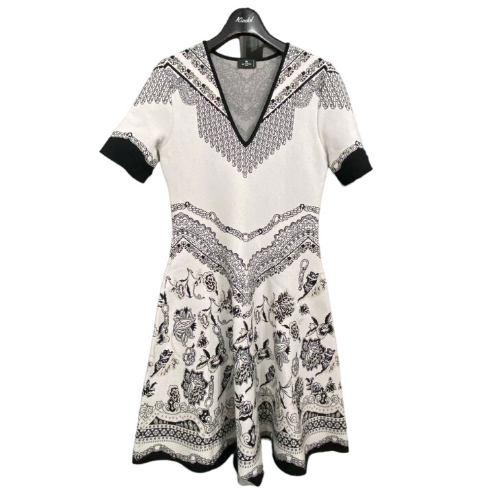 楽天市場】【中古】ETRO ショートスリーブジャガードニットワンピース 
