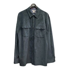 【中古】Burberry’s　70-80sスエードシャツ ネイビー サイズ：Free 【090324】（バーバリーズ）
