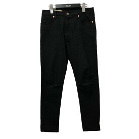 【中古】MAISON KITSUNE　SLIM CUT JP BLACK DENIM デニムパンツ KWP30000 ブラック サイズ：28 【100324】（メゾンキツネ）