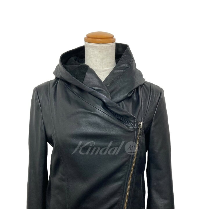 ヘルムートラング HELMUT LANG レザー パーカー ジャケット ジップ 