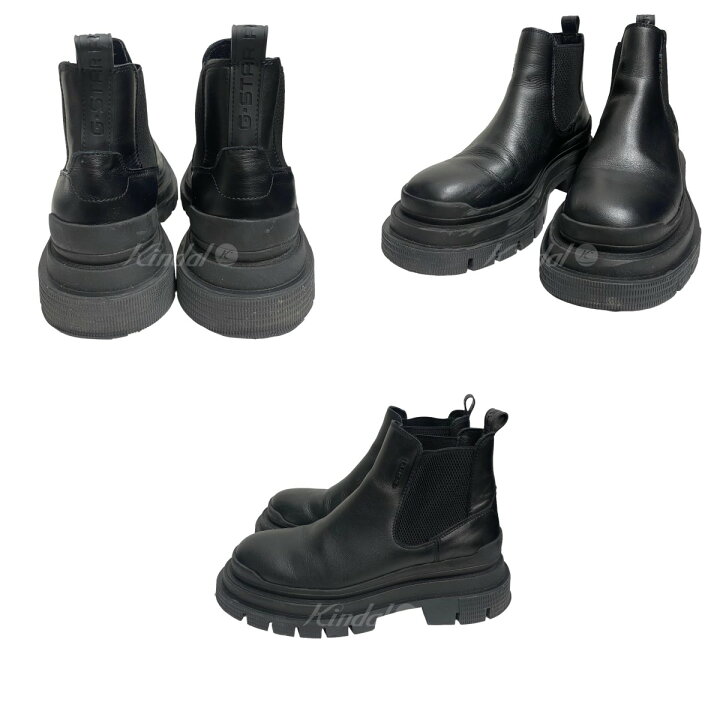 楽天市場】【中古】G-STAR RAW サイドゴアブーツ ブラック サイズ 