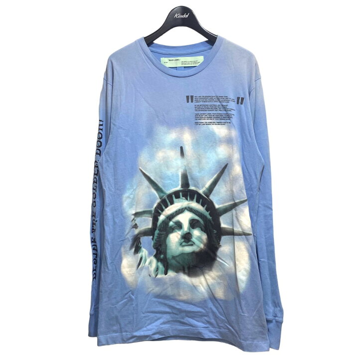 楽天市場】【中古】OFFWHITE ロングスリーブTシャツ ブルー サイズ：M 