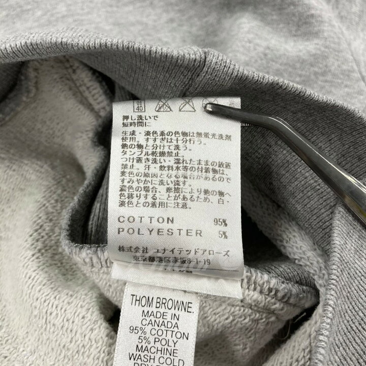 楽天市場】【中古】THOM BROWNE コットン混サイドポケットスウェット 