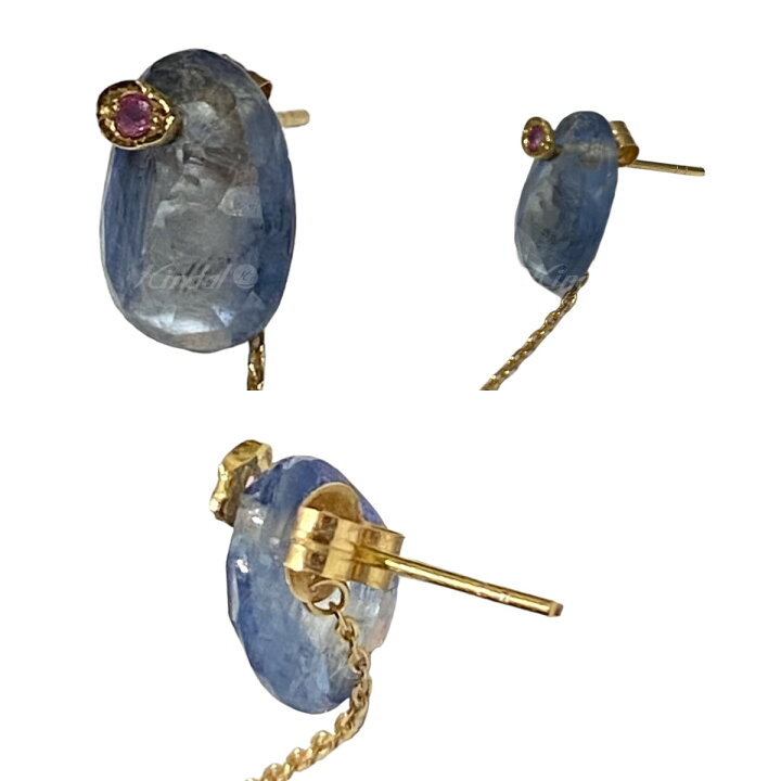 楽天市場】【中古】MONAKA 1点物 カイヤナイトルビーピアス ゴールド  