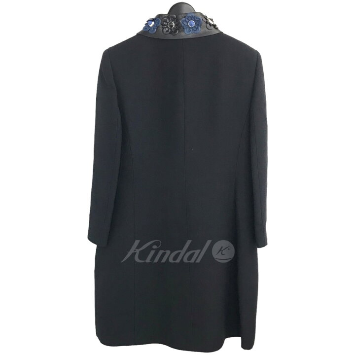 楽天市場】【中古】FENDI レザー切替フラワービジュージャケット 