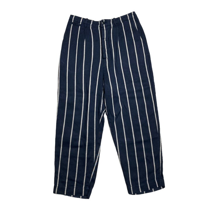 楽天市場】【中古】KAPITAL コットンリネンストライプスラックスパンツ 