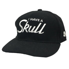 【中古】TACOMA FUJI RECORDS　I HAVE A SKULL CAP ロゴ スカル キャップ 帽子 ブラック サイズ：表記57～59cm 【100324】（タコマフジレコード）