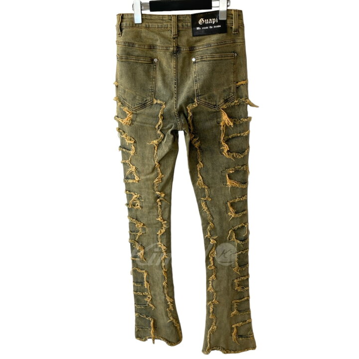 楽天市場】【中古】GUAPI ヴィンテージ スタック スキニーデニムパンツ  