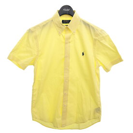 【中古】POLO RALPH LAUREN　半袖ボタンダウンシャツ イエロー サイズ：XS 【110324】（ポロラルフローレン）