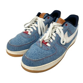 【中古】NIKE BY YOU×LEVI’S　AIR FORCE 1 BY YOU スニーカー CI5766 944 WHITE×DENIM／インディゴ サイズ：29．5cm 【110324】（ナイキ バイ ユー×リーバイス）