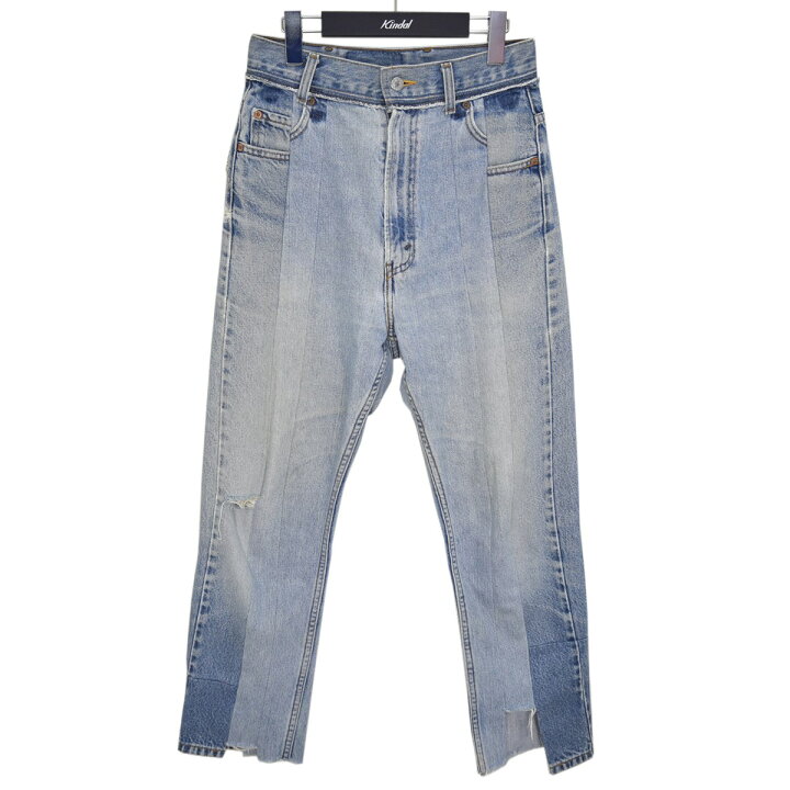 楽天市場】【中古】Dessin de mode リメイクデニムパンツ インディゴ 