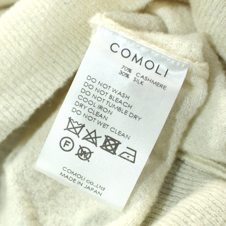 楽天市場】【中古】COMOLI 22SS 16Gカシミヤシルクスキッパーニット 