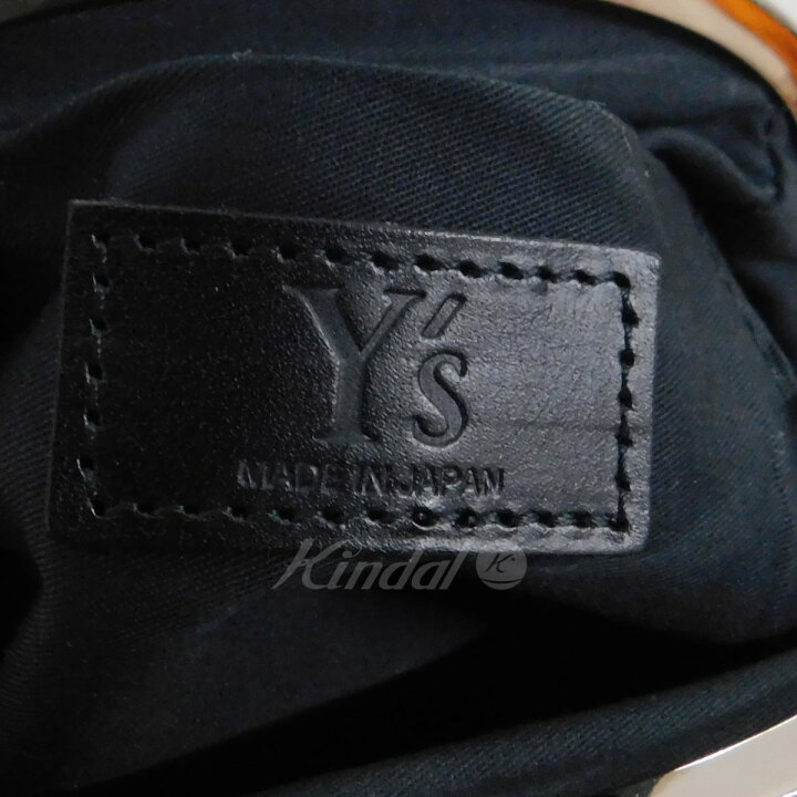 楽天市場】【中古】Ys ダブルがま口レザーショルダーバッグ ブラック 