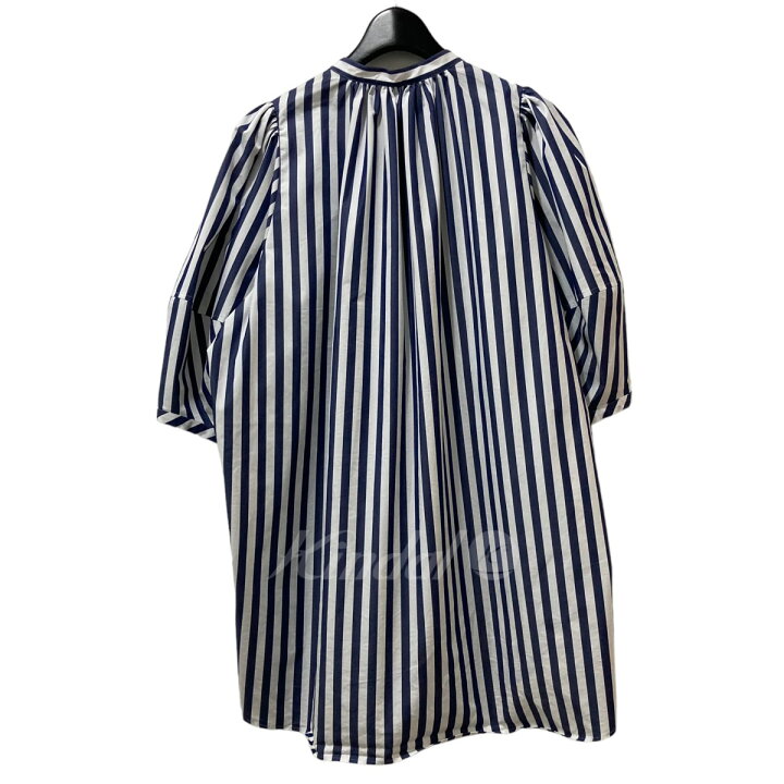楽天市場】【中古】HYKE STRIPED BALLOON SLEEVE BLOUSE ストライプ 
