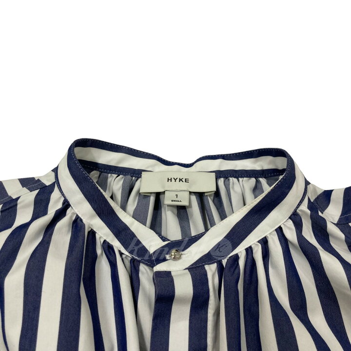 楽天市場】【中古】HYKE STRIPED BALLOON SLEEVE BLOUSE ストライプ  