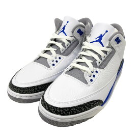 【中古】NIKE　AIR JORDAN 3 RETRO スニーカー CT8532 145 Racer Blue／ホワイト×ブルー サイズ：27．5cm 【120324】（ナイキ）