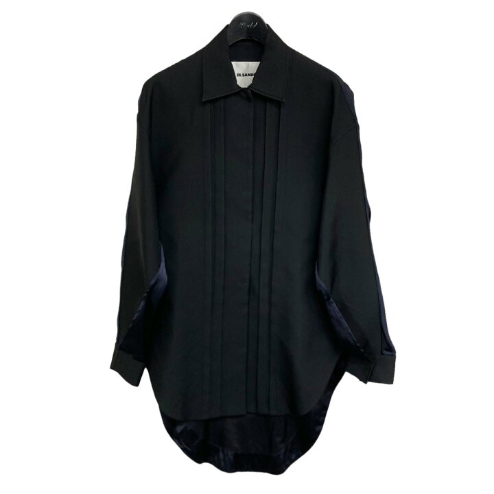楽天市場】【中古】JIL SANDERナイロンシルクシャツ ブラック サイズ  