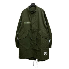 【中古】UNIFORM　EXPERIMENT　24SS MODS COAT コート グリーン サイズ：3 【130324】（ユニフォームエクスペリメント）