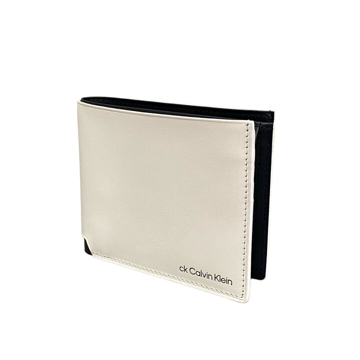 楽天市場】【中古】ck Calvin Klein 854623 二つ折り財布 ホワイト 