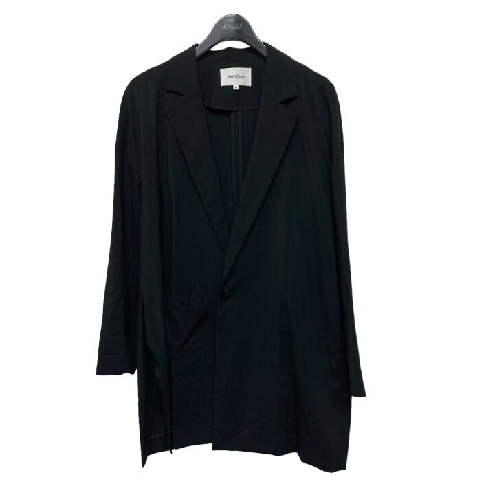 楽天市場】【中古】ENFOLD オーバーサイズシングルジャケット ブラック  