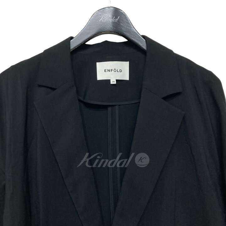 楽天市場】【中古】ENFOLD オーバーサイズシングルジャケット ブラック 