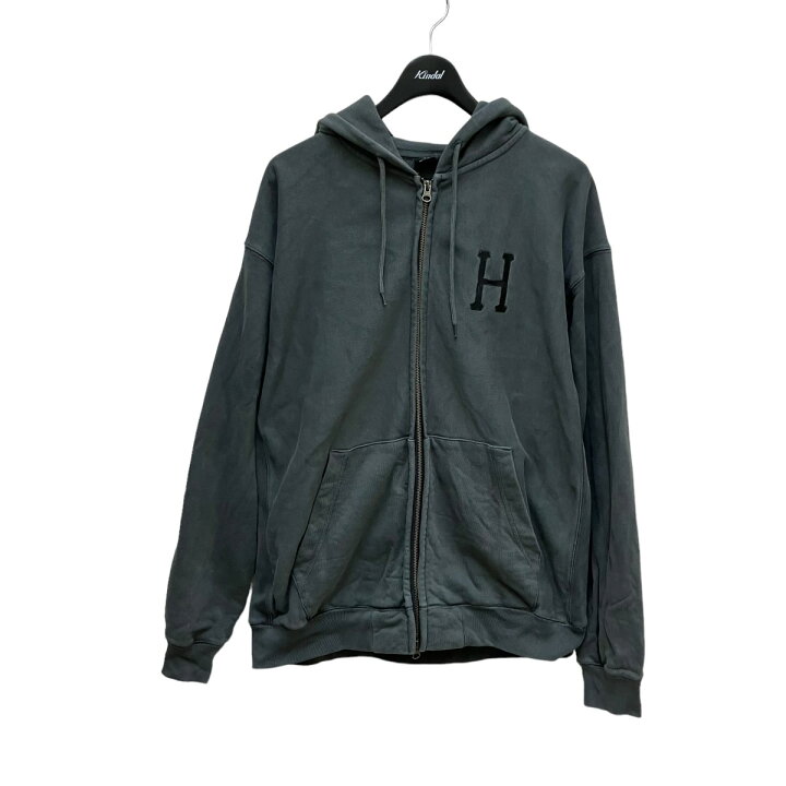 楽天市場】【中古】HUF ジップアップパーカー グレー サイズ：XL 