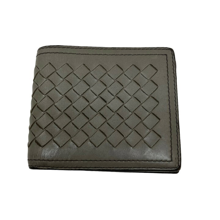 楽天市場】【中古】BOTTEGA VENETA二つ折り財布 ライトグレー【価格 