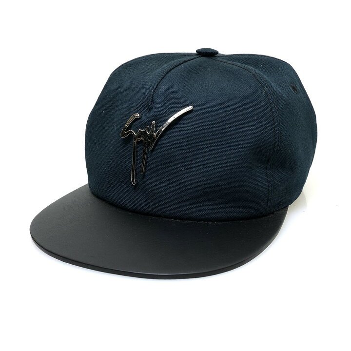 楽天市場】【中古】GIUSEPPE ZANOTTIコットン／レザー切替キャップ 