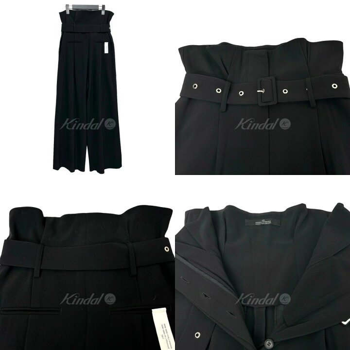 楽天市場】【中古】rokh ベルテッドハイウエストパンツ ブラック 