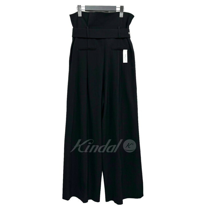 楽天市場】【中古】rokh ベルテッドハイウエストパンツ ブラック  