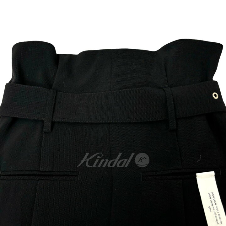 楽天市場】【中古】rokh ベルテッドハイウエストパンツ ブラック 